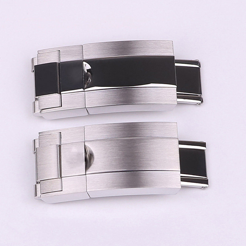 龍腾钟表配件 代用劳力士游艇迪通拿保险按扣 带尾粒 316精钢表扣