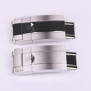 龍腾钟表配件 代用劳力士游艇迪通拿尾粒款保险按扣表扣 316精钢