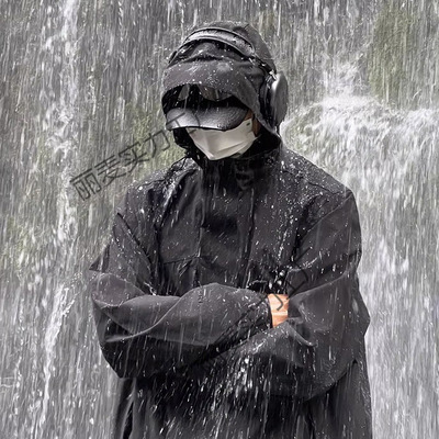 耐克顿黑武士冲锋衣男款大码三合一宽松户外登山防风防水夹克