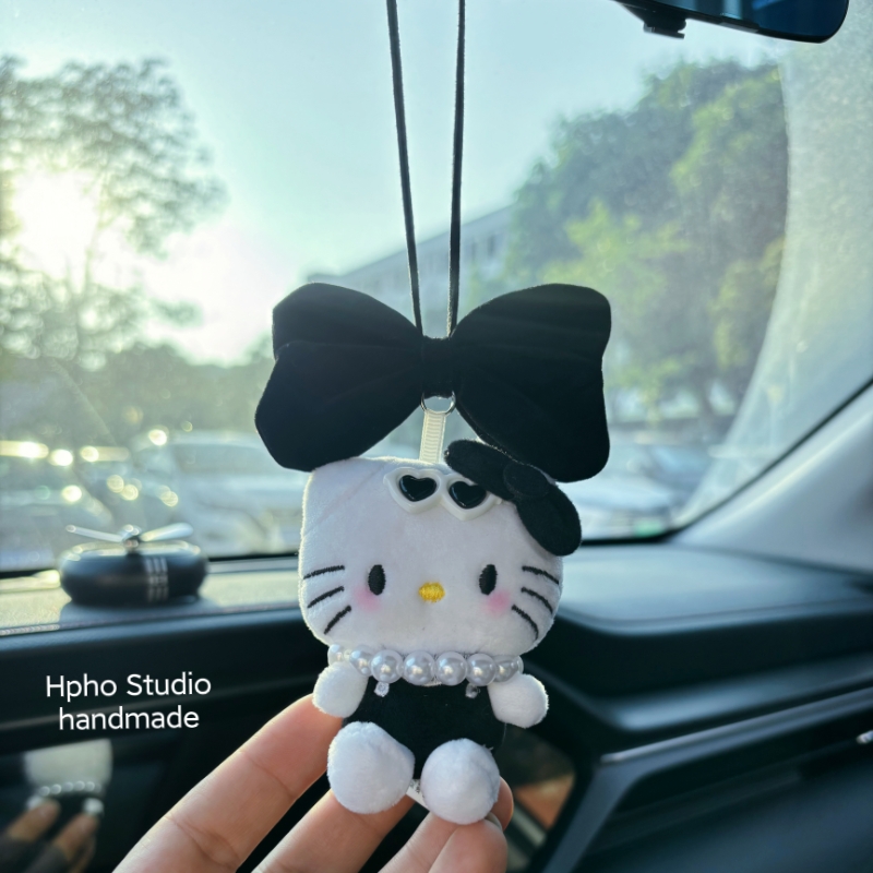 小香风hellokitty猫车载装饰挂件