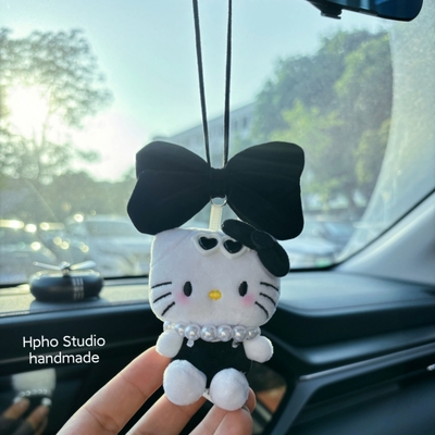 小香风hellokitty猫车载装饰挂件