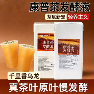 悦霖严选康普茶益生菌千里香乌龙茶发酵液茶基底奶茶发酵液原料商