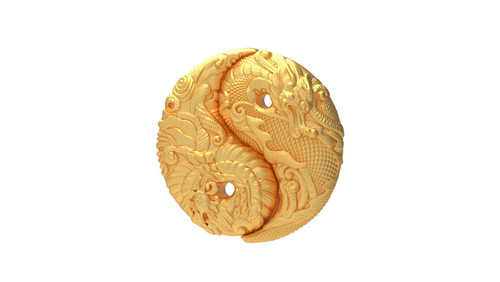 新款龙凤呈祥吊坠模具黄金石膏模具居家打金模具金银倒模diy制作