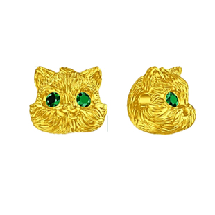 新款猫咪转运珠手链脚链黄金石膏模具居家打金模具金银倒模diy