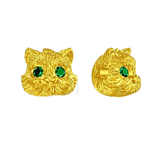 新款猫咪转运珠手链脚链黄金石膏模具居家打金模具金银倒模diy