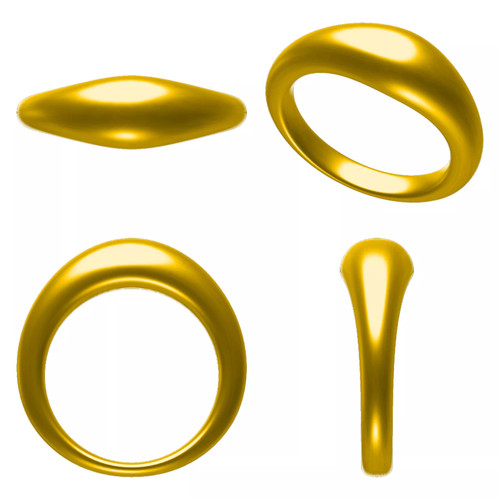 新款面包泥鳅背戒指黄金石膏模具素圈戒指DIY居家打金模具