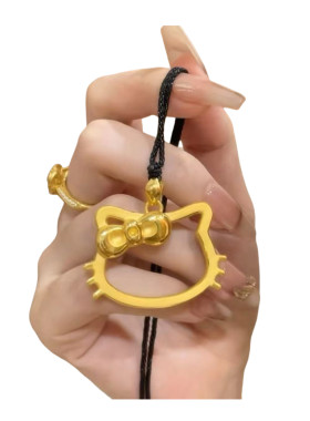 新款HelloKitty猫吊坠模具黄金石膏模具居家打金模具金银倒模diy