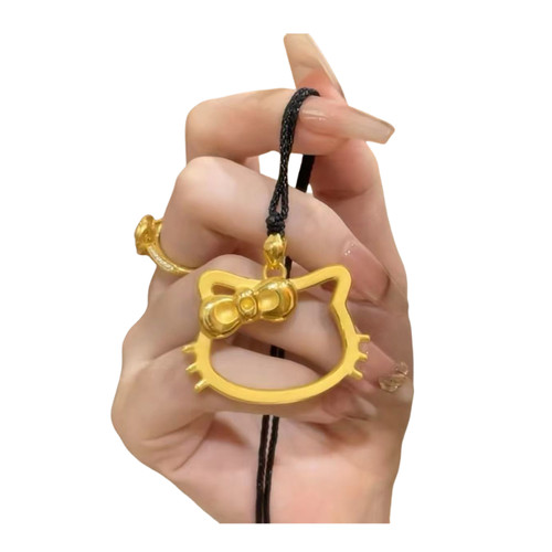 新款HelloKitty猫吊坠模具黄金石膏模具居家打金模具金银倒模diy