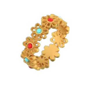 新款镂空花丝戒指石膏模具女小众气质居家打金模具高级感指环古法