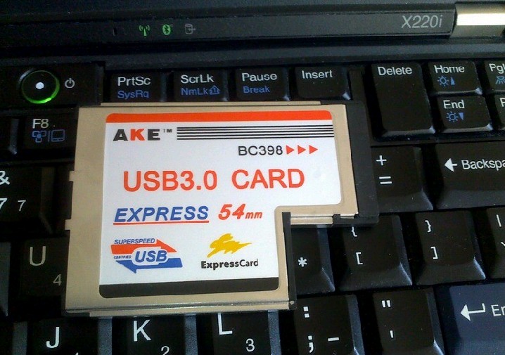 AKE笔记本54mmT型express转USB3.0扩展卡不露头 NEC720202