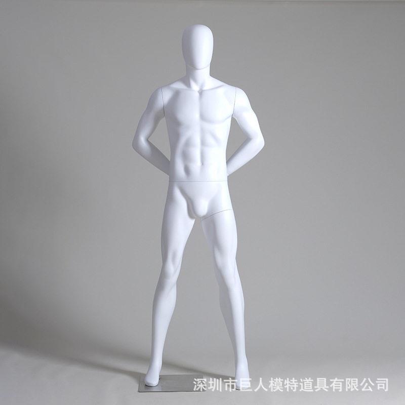 运动模特道具全身肌肉假人模特服装人体模型玻璃钢橱窗人台展示架