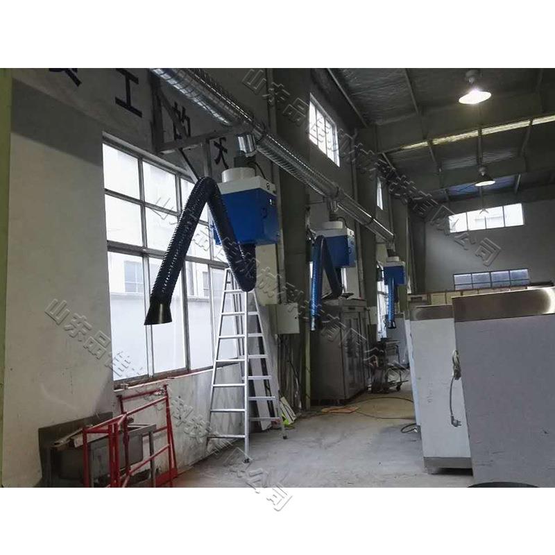 挂壁式焊烟净化器 工业二保焊氩弧焊除烟设备 双臂烟雾净化器