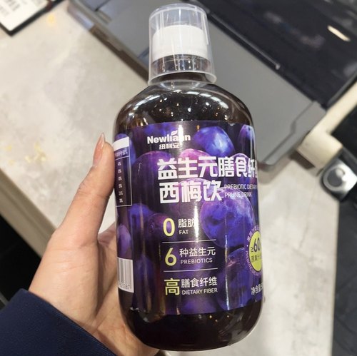 新货膳食纤维西梅饮500ml益生元浓缩0脂肪果蔬汁搭酵素植物原浆