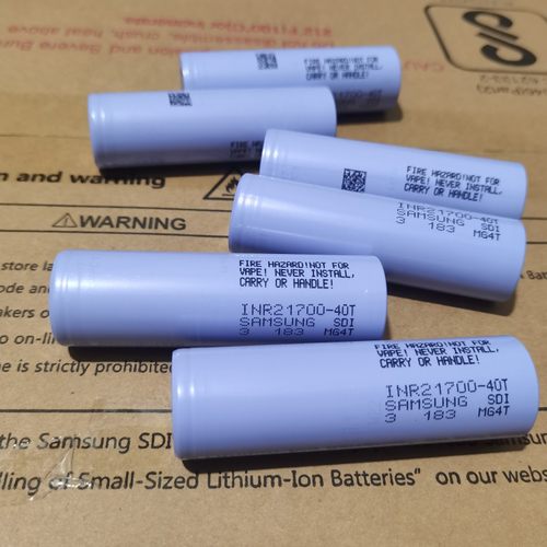 全新三星21700—40T容量4000高倍率35A放电带二维码4000电芯