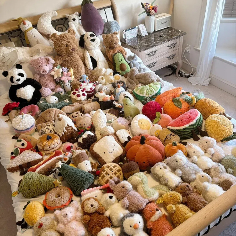 JC蛋糕熊玩偶小动物毛绒玩具可爱蛋糕碉堡公仔女生睡觉抱枕娃娃