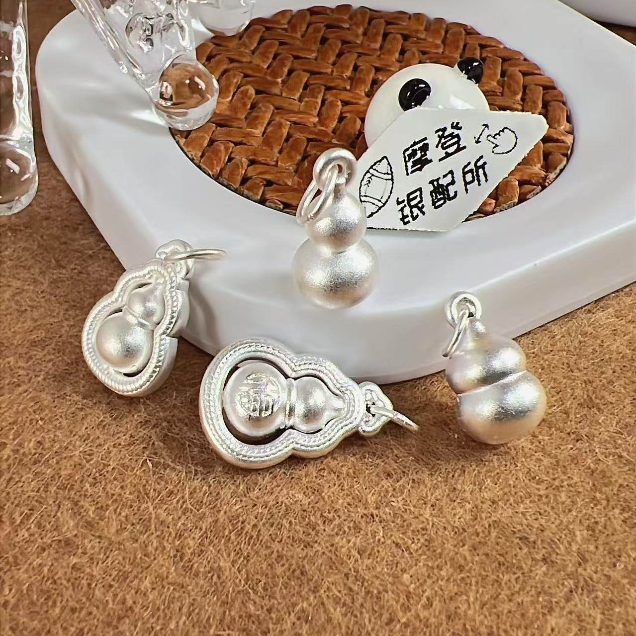 足银999纯银招财福禄葫芦吊坠项链手作diy编绳福字葫芦挂件银配件,饰品/流行首饰/时尚饰品新,其他DIY饰品配件,淘宝优惠券,粉丝福利购,淘宝优惠卷