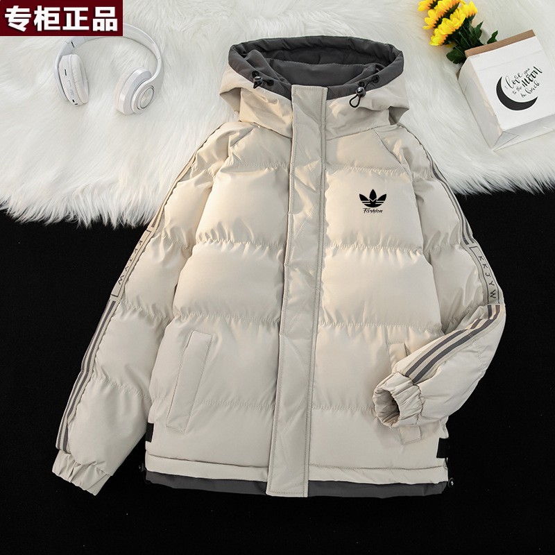 奥莱国际旗舰店唯品会冬季男士外套棉衣简约时尚休闲韩版潮流情侣
