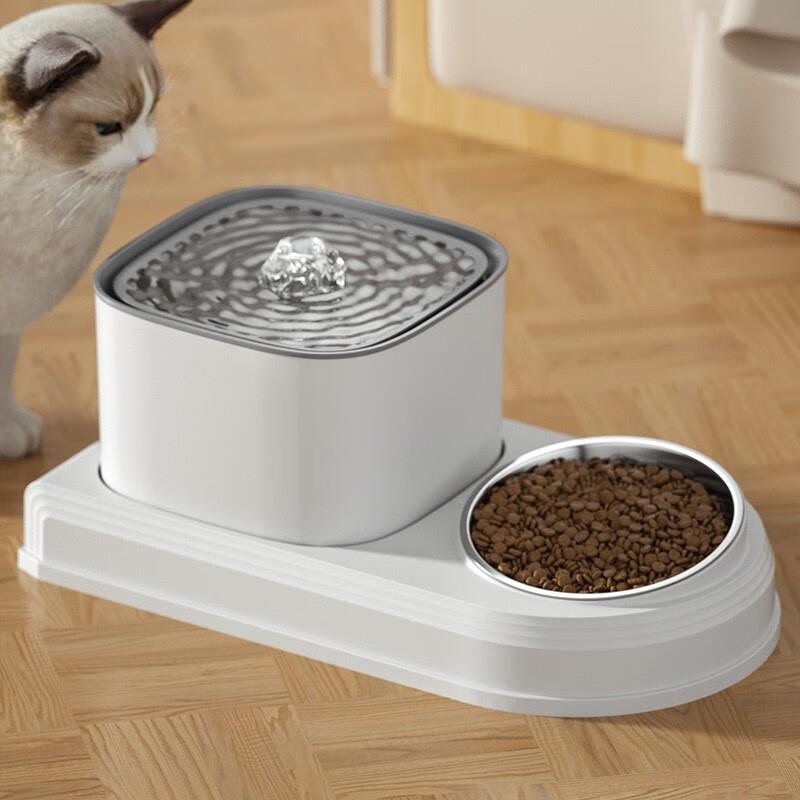 KellyPet猫咪饮水机喂食器一体防打翻护颈猫碗狗碗猫咪食具宠物饮