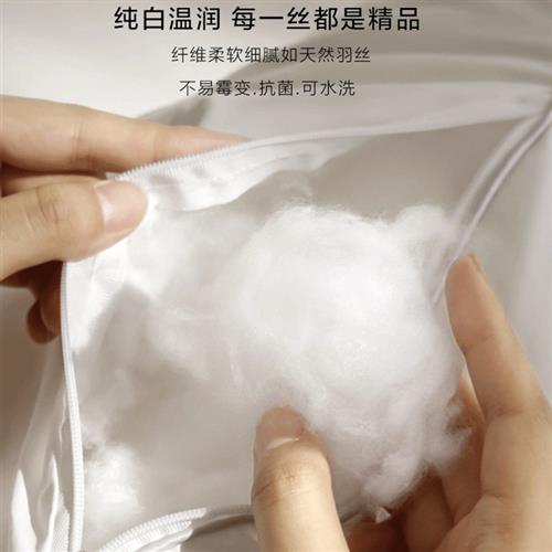 抱枕芯内胆羽丝绒棉布套靠垫芯30 35 45 50 60圆形长方形圆柱枕芯