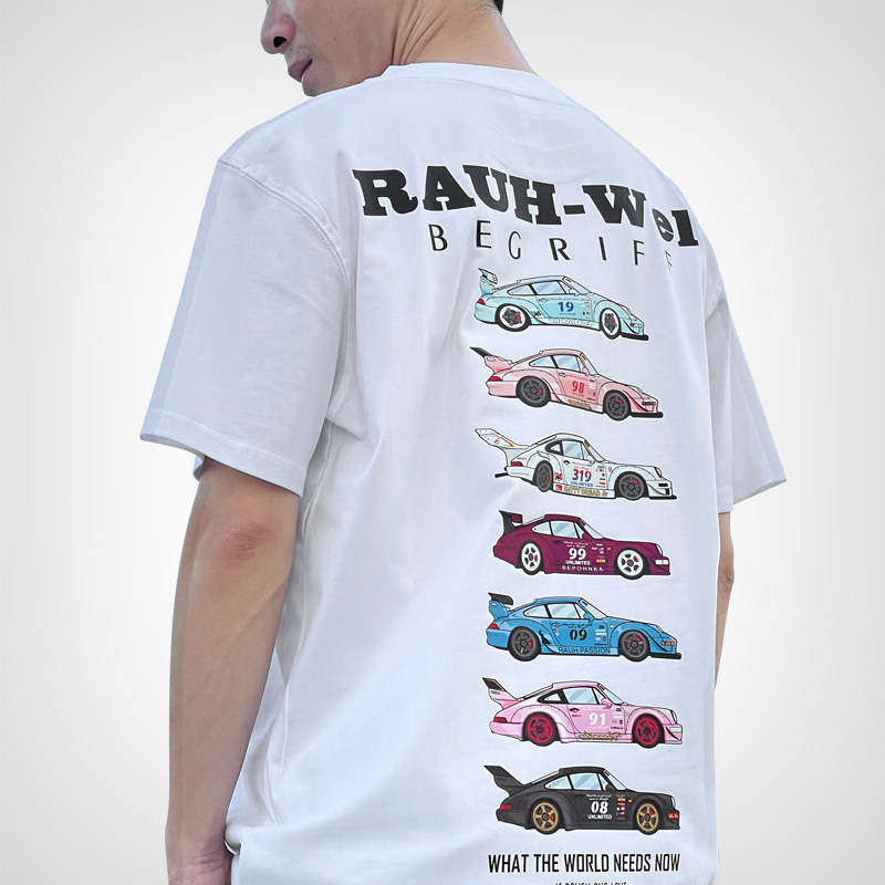 RWB 911改装车T恤湾岸idlers主题短袖Hellaflush宽体低姿态