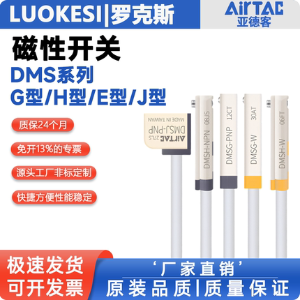 亚德客磁性开关感应器DMSG/DMSJ/DMSH/DMSE-2W/020/030/050传感器