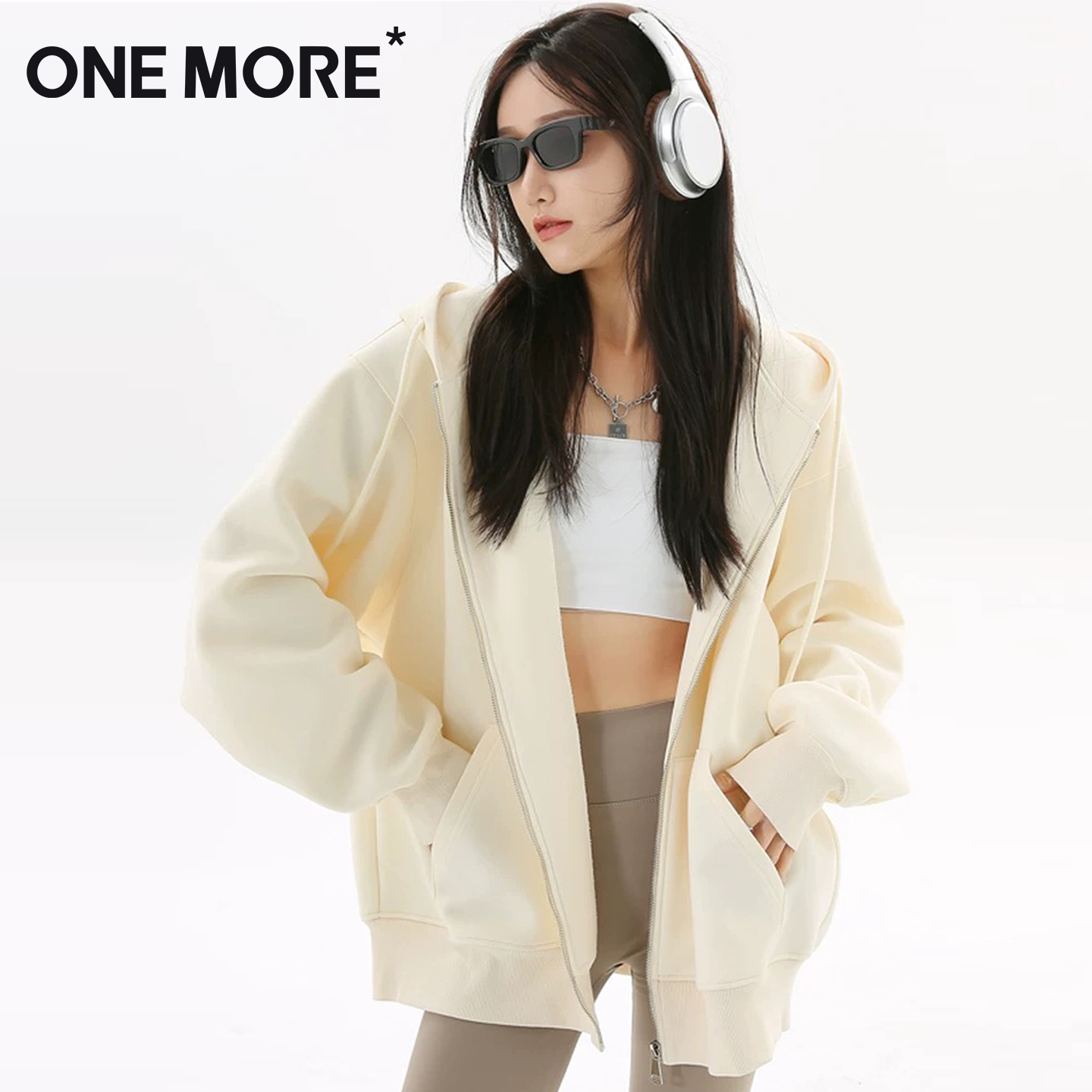 连帽卫衣女早秋季女装美式外套