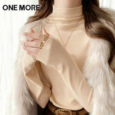 绒德打底衫双面绒内搭半高领上衣