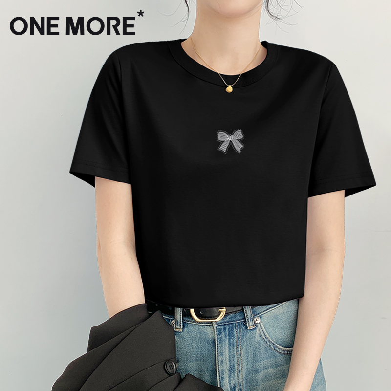 黑色短袖女t恤夏季正肩半袖上衣