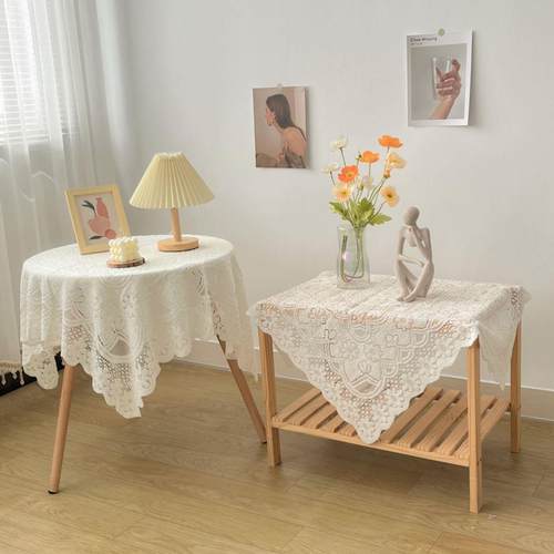 White lace tablecloth washing machine sofa dust cover 桌布