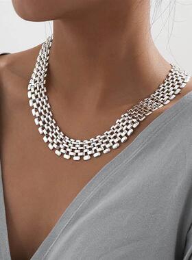 Exaggerated Cuban Chunky Thick Chain Necklace Women High Qua