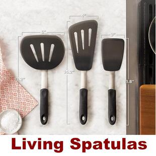 Living Spatulas Silicone Pancake Turner Egg Flippers