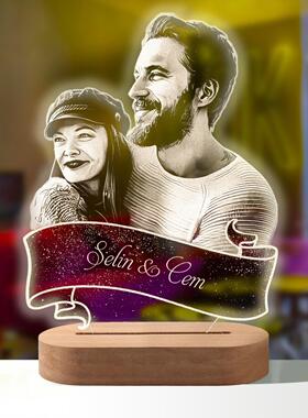 Personalized 3D Photo Lamp Custom Photo And Text Customized