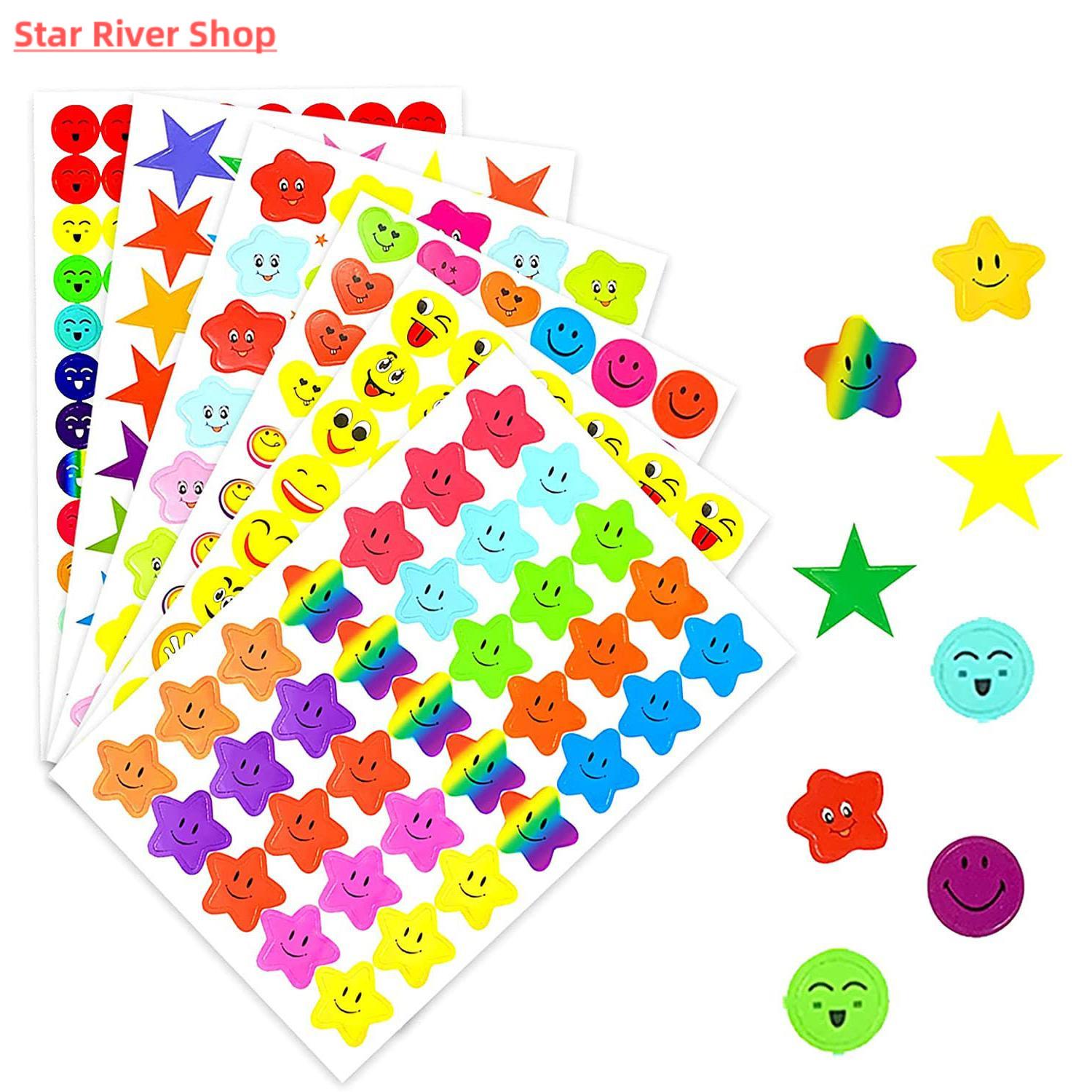 10 Sheet Smiling Face Stickers Cute Notebook Laptop Portrait