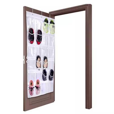 24pocket clear shoe rack hanger sorting PVC door hanging bag