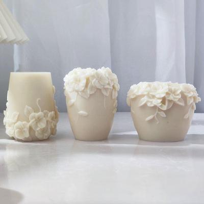 Large Rattan Flower Silicone Candle Mold DIY Peony Soap Resi