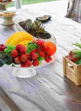 Crystal Fruit Plate Set Dessert Stand Display Acrylic Food
