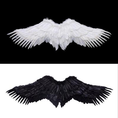 Angel wings White feather wings performing Halloween props