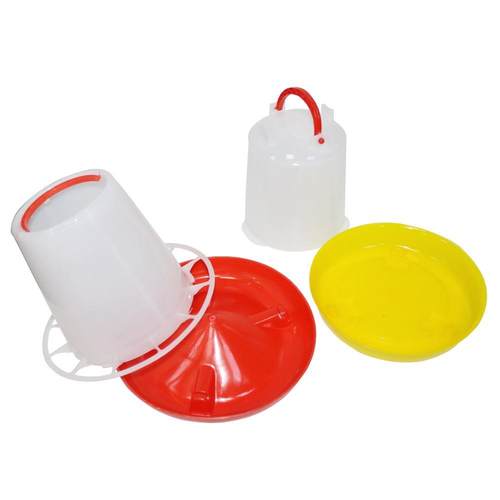 1Kg Chicken Drinker/Feeder Chicken Duck Bird Drinking Cups F