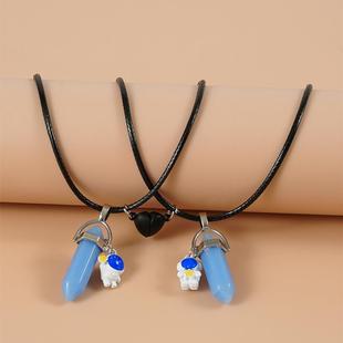 Column Hexagonal Couple Magnetic for 2PCS Necklace Luminous