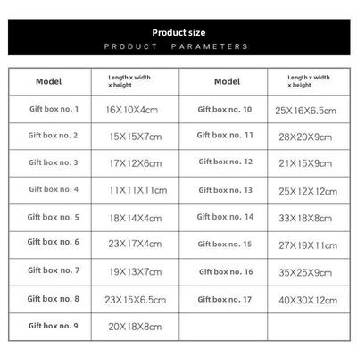 Kraft paper box birthday gift box rectangular packing box