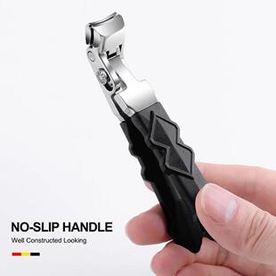 Stainless Anti-Splash Nail Clippers Long Handle Thick Nails