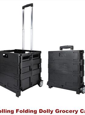 Rolling Folding Dolly Grocery Cart Collapsible Shopping Cart