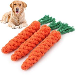 Carrot Knot Dumbbell Dog Puppy Cotton Toy Ball 1PC Rope