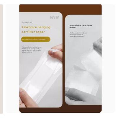 50pcs Coffee Filter Bags Hanging Ear Style Filters Paper