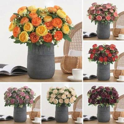 Multicolor Tea Peonies Vases for Home Decoration