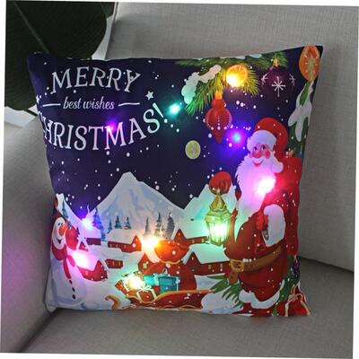 LED light New Year decoration Christmas series pattern cushi
