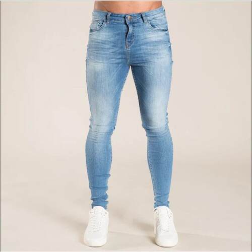 Man Plus Size Pants skinny Jeans Trousers Men 小脚牛仔长裤男