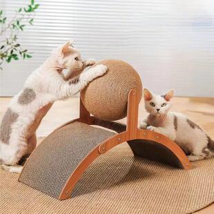 Cat Grabbing Board Wooden Cat Climbing Frame Vertical Scratc