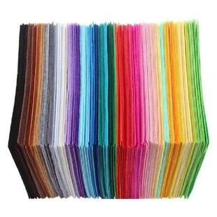 40Pcs Colorful Felt Fabric Sheet Squares 1mm Thick