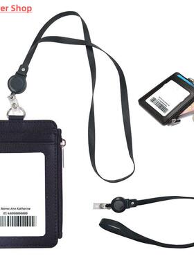 Retractable Badge Lanyard Work Name Business Card Cover Wome